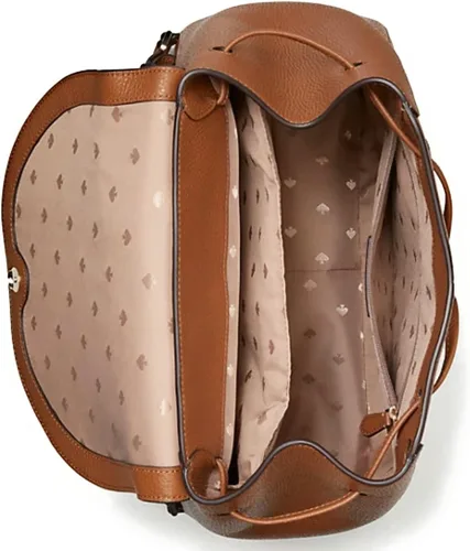 Miniatura 4 de Kate Spade Leila - Mochila grande de piel peleada con diseño de pan de jengibre