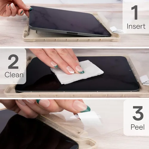 Miniatura 3 de ZUGU CASE Protector de pantalla para iPad Mini 6 y 7, A17 Pro (A2567, A2568, A2569), película de vidrio templado resistente a arañazos, protector