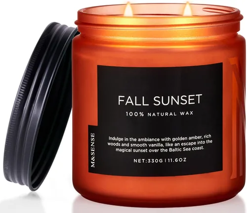 Miniatura 15 de M&SENSE Ode to Winter - Vela perfumada para el hogar, cera de soja natural, mecha de algodón, aroma de invierno, 7.05 onzas hasta 50 horas de tiempo