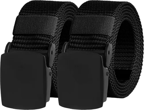Miniatura 8 de UNGGJKB Men's Tactical Belt, Nylon Casual Elastic Belt, Work Belt That Can Be Cut And Adjusted