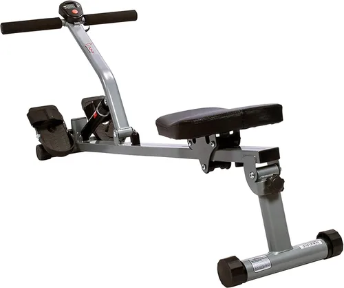 Miniatura 3 de Sunny Health & Fitness Máquina de remo compacta ajustable con 12 niveles de resistencia para entrenamientos corporales completos y aplicación