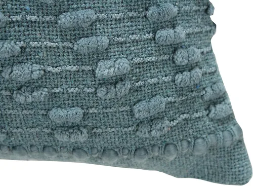 Miniatura 4 de ACCENTHOME Funda de almohada bohemia de 16 x 16 pulgadas (2 unidades) de algodón tejida a mano con diseño decorativo para casa de campo, sofá