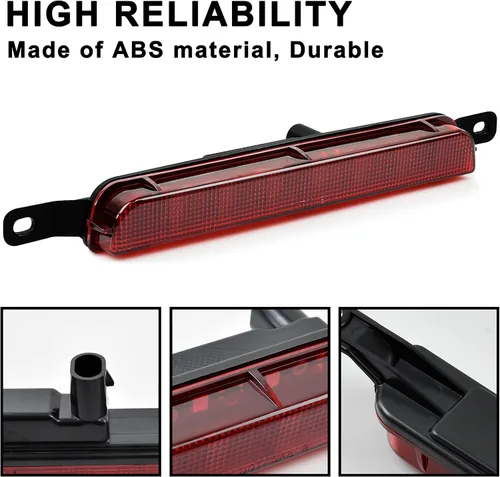 Miniatura 3 de KEWISAUTO Tercera luz LED de freno para Chrysler & Dodge, luz trasera central de freno de montaje alto para Chrysler Town Country 2008-2016/Dodge