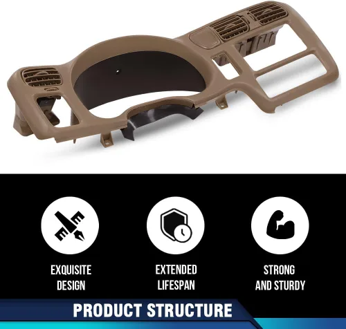 Miniatura 4 de PIT66 Bisel del Tablero de Instrumentos Cluster Bisel del Tablero Trim, Compatible con Chevy Blazer S10 GMC Jimmy Sonoma 1998 1999 2000 2001 2002