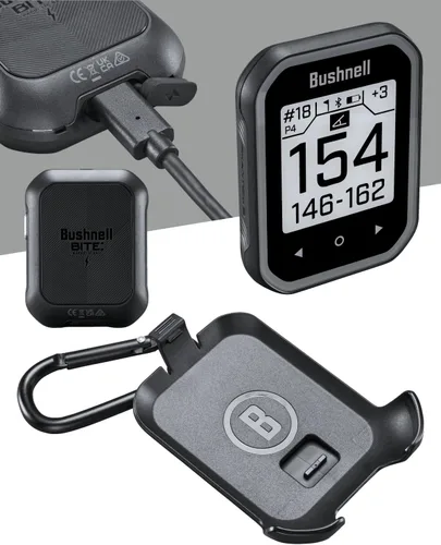 Miniatura 4 de Bushnell Phantom 3 Slope GPS Golf Green con tecnología Slope, pantalla táctil, soporte magnético para carrito con paquete y paño para lentes (negro)