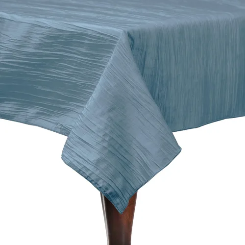 Miniatura 13 de Ultimate Textile - Paquete de 2 - Tafetán arrugado - Mantel rectangular Delano de 50 x 108 pulgadas, color verde manzana