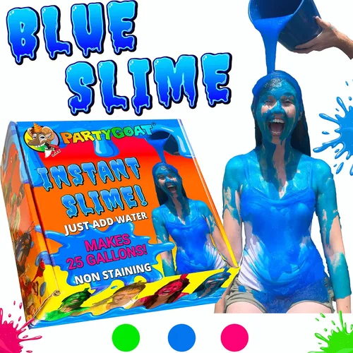 Miniatura 8 de PARTY GOAT Polvo de slime instantáneo rosa. Kit a granel de 25 galones. Solo tienes que añadir agua. Mezcla de slime líquido para volcar a personas