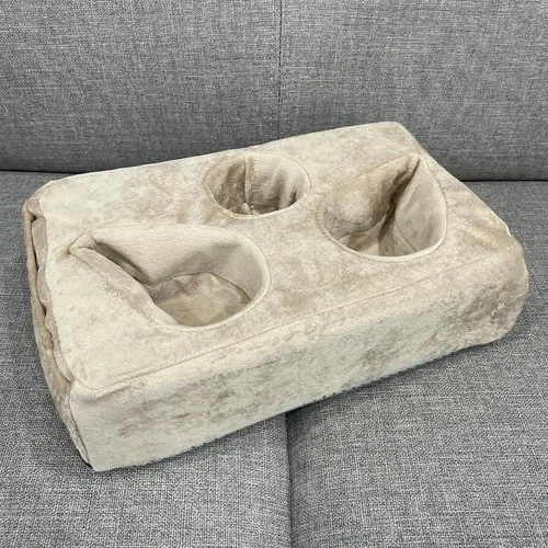 Miniatura 2 de Soporte para taza de sofá, soporte para control remoto de bebidas para el centro del sofá, cama, caravana, automóvil (beige)