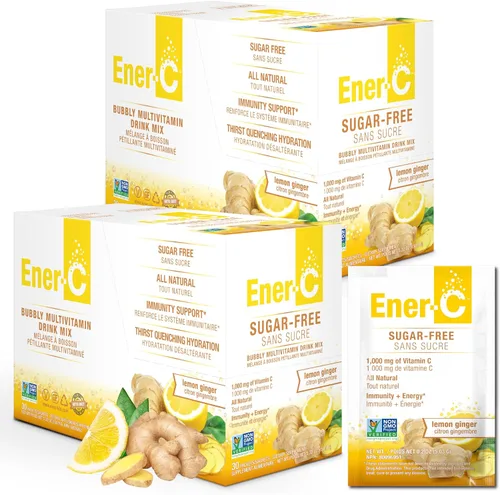 Miniatura 12 de Ener-C Mezcla de bebidas multivitamínicas de naranja sin azúcar, 1000 mg de vitamina C, sin OMG, veganas, jugos de frutas reales, apoyo inmunitario