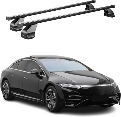OMAC Barras transversales superiores para Mercedes EQS V297 2022-2024 Acero Negro