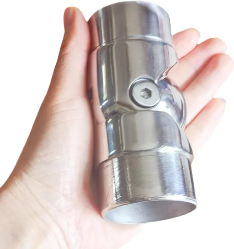 Miniatura 2 de Accesorios de conexión de pasamanos de acero inoxidable, codos ajustables de 90-210 grados, adecuado para tubos redondos de 2 pulgadas, conectores