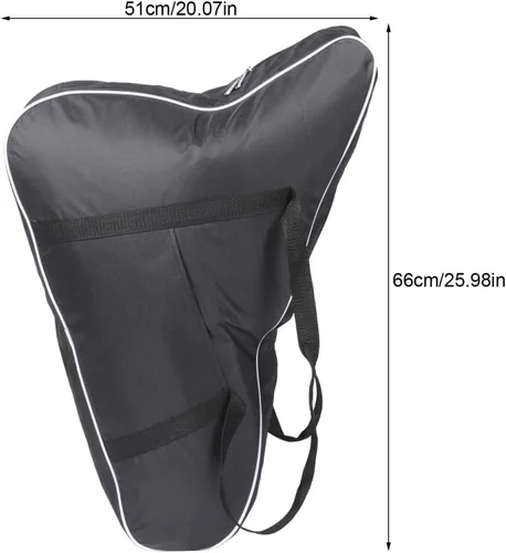 Miniatura 4 de Vaguelly Bolsa de transporte de arpa de lira ligera, bolsa de almacenamiento para instrumentos musicales con asa para arpas de cuerda de 15 a 19