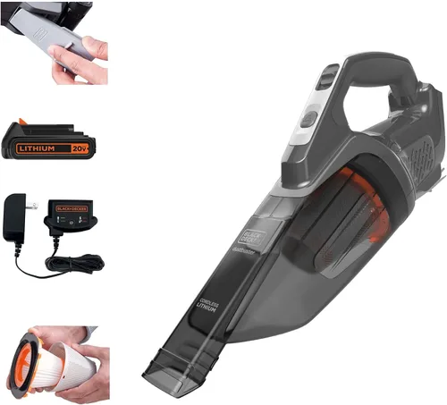 Miniatura 10 de BLACK+DECKER 20V MAX POWERCONNECT Aspiradora de mano, inalámbrica, batería no incluida, solo herramienta desnuda (BCHV001B)