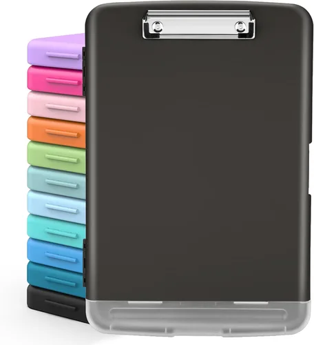 Miniatura 11 de Sooez Portapapeles con almacenamiento, tableros de clip de alta capacidad de 8.5 x 11 pulgadas con almacenamiento, carpeta de portapapeles