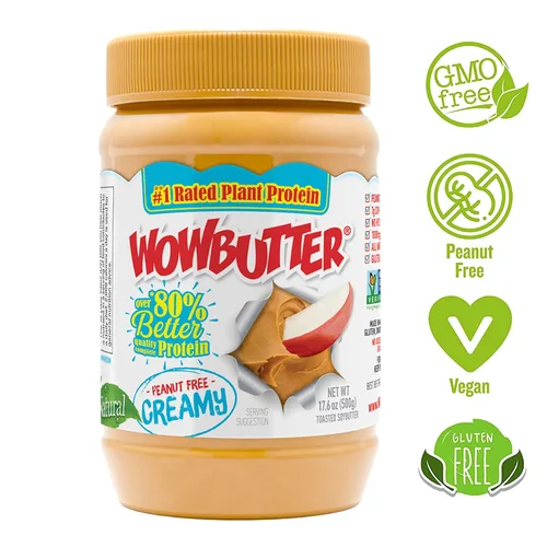 Miniatura 2 de WOWBUTTER - Alimento de proteína vegetal vegano galardonado sin nueces sin maní, sin nueces, hecho con soja entera verificada sin OMG