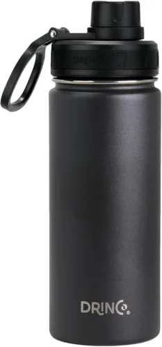 Miniatura 22 de Drinco - Botella de agua de acero inoxidable con boquilla, tapa aislada al vacío, botella de agua de doble pared, de boca ancha