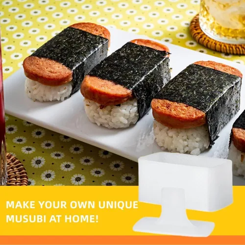 Miniatura 2 de Molde Onigiri, prensa para hacer Musubi y 2 moldes de arroz triangulares, kit de musubi antiadherente, haz tu propio sushi en casa