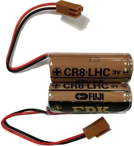 Miniatura 3 de CR8-LHC - Batería de litio de repuesto para Fuji FDK CR8-LHC CR8-LHC de 3 V y 2600 mAh con enchufe marrón