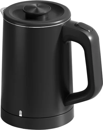 Hervidor eléctrico pequeño de 0.6 L, acero inoxidable 304, mini calentador de agua caliente de 600 W, hervidor de café eléctrico portátil de viaje