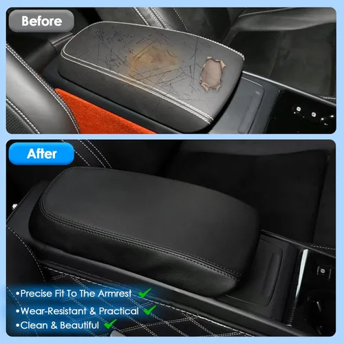 Miniatura 5 de 2019-2025 2026 Cubierta de Consola Central para Volvo XC40 (Core/Plus/Ultra/Ultimate/Momentum/R-Design/Inscription), Funda de Respaldo de Brazo