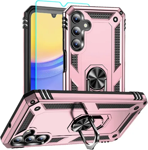Miniatura 17 de Funda para Samsung Galaxy A12, Samsung A12 con protector de pantalla HD, [grado militar de 16 pies probada en caídas], anillo protector a prueba