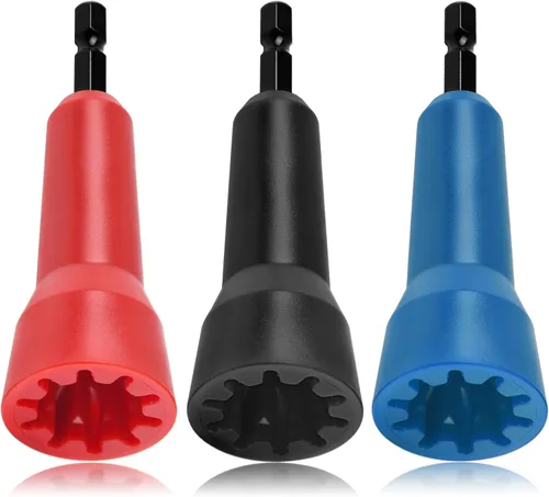 Miniatura 9 de Herramienta de torsión de alambre, conector de enchufe de alambre giratorio, destornillador con mandril de 1/4" para electricistas