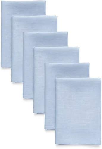 Miniatura 78 de Solino Home Juego de 4 manteles individuales blancos de 100 % lino puro de 14 x 14 pulgadas para invierno, San Valentín, primavera, Pascua, Fete