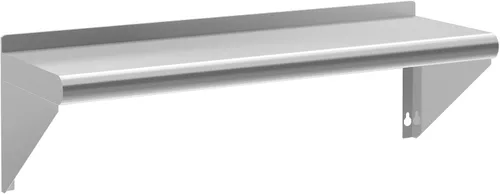 Miniatura 33 de Estante de acero inoxidable de 12 x 36 pulgadas, estantes de acero inoxidable comerciales de 300 libras para montaje en pared, estantes de metal 1
