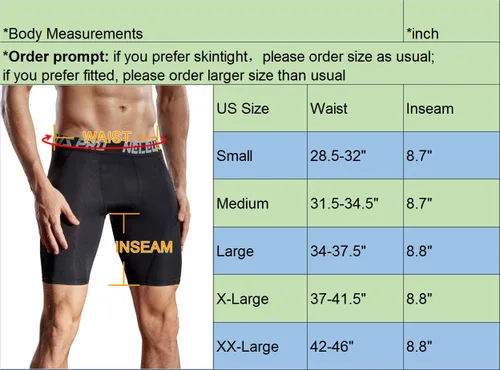 Miniatura 3 de NELEUS Paquete de 3 pantalones cortos de compresión para hombre