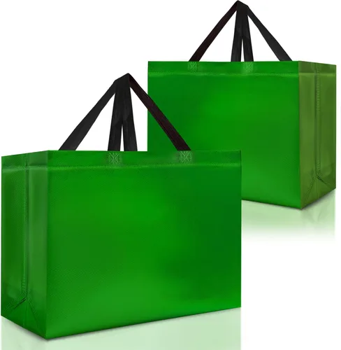 Miniatura 25 de Nush Nush Bolsas de regalo negras extragrandes – Juego de 12 bolsas de regalo reutilizables XL con asas – Bolsa de regalo ideal para regalos