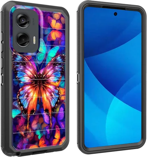 Miniatura 93 de Funda para Moto G Play 4G 2024, cuerpo completo, protección contra caídas, resistente, 3 capas, militar, resistente, duradera, para Motorola Moto G