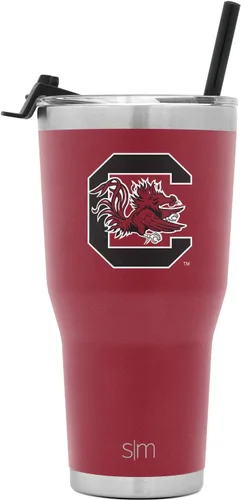 Miniatura 34 de Simple Modern Vaso Cruiser Cruiser con licencia oficial de la NHL Arizona Coyote de 30 onzas, taza de viaje aislada con tapa abatible y popote