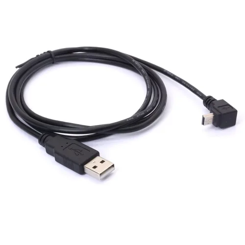 Miniatura 3 de Cable USB 2.0 A macho a ángulo mini, 90 grados de ángulo descendente Mini 5P Cable de carga de sincronización de datos para Garmin Dash Cam Car