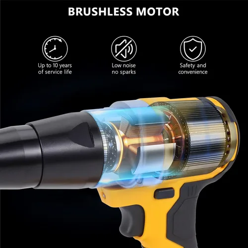 Miniatura 5 de Pistola de Remaches Inalámbrica para Batería Dewalt 20V Max (Sin Batería), Pistola de Remaches Automática Eléctrica sin Escobillas, Motor sin