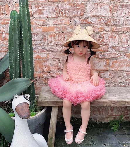 Miniatura 6 de Super Fairy Baby Girl's Tutus Dress Toddler Lace Tulle Ballet Skirt Birthday Party Dress Up
