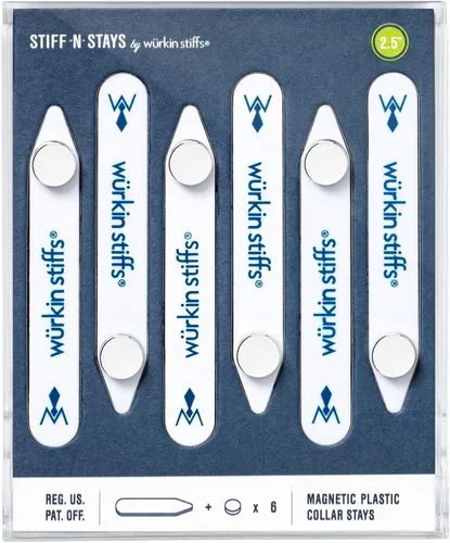 Miniatura 9 de Würkin Stiffs Varillas Magnéticas de Plástico para Cuello Como se Vio en Shark Tank Insertos de Cuello Stiff-N-Stays