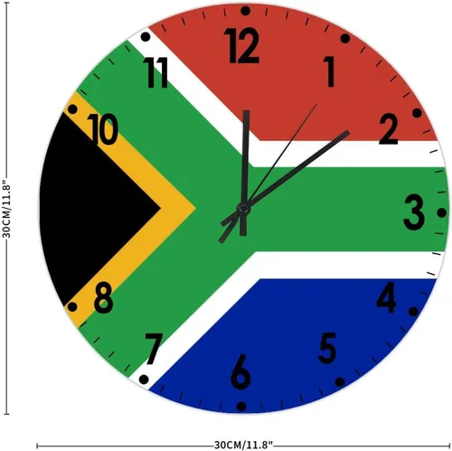 Miniatura 636 de Cheyan Reloj de pared con bandera de Canadá de 12 pulgadas, silencioso, sin tictac, de PVC, funciona con pilas, reloj redondo decorativo, regalo