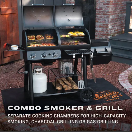 Miniatura 5 de Oklahoma Joe's Canyon Combo DLX 24203005 - Ahumador y parrilla a gas propano