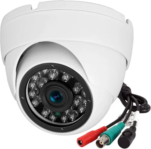Cámara CCTV analógica HD 1080P 4 en 1 (TVI/AHD/CVI/960H analógica) Cámara de seguridad Cúpula de carcasa de metal al aire libre, 24 IR-LEDs True Day