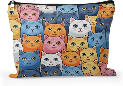 Miniatura 13 de Bolsa de maquillaje para mujer, Corazones de cactus de alpaca