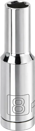 Miniatura 6 de 3/8In. Drive 6 Pt. Toma métrica profunda de 0.551 in