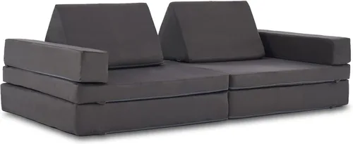 Miniatura 3 de jela Sofá de juego para niños, tamaño extendido, 8 piezas para la familia, sofá modular de espuma para niños y adultos, juego de casa