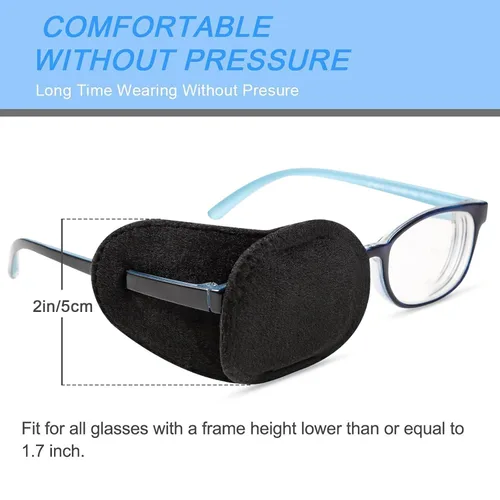 Miniatura 6 de Paquete de 4 parches para ojos para niños, niñas, niños, parche para ojos derecho e izquierdo para anteojos, parche para ojos perezosos para niños