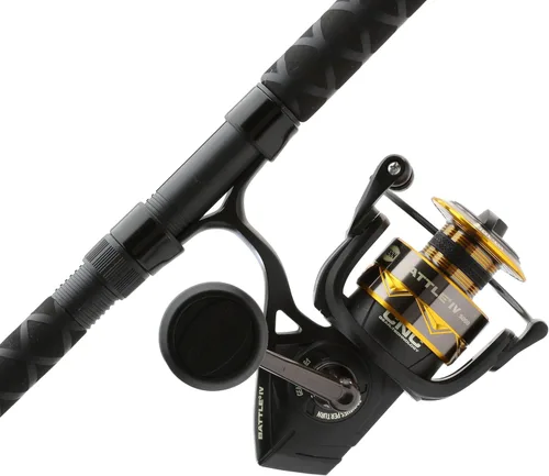 Penn Battle IV - Carrete giratorio y caña de pescar