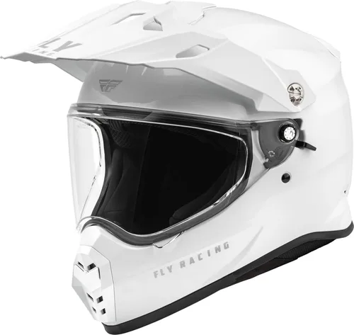 Fly Racing Casco Trekker sólido (blanco, talla XL)
