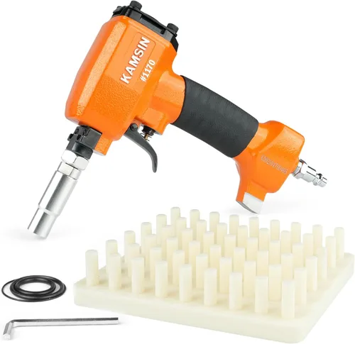 Miniatura 12 de #0960 Bozal para pistola de clavos decorativa Air Power Deco Nailer 0.378 in (3/8") Diámetro de la cabeza Clavadora de acabado para tapicería