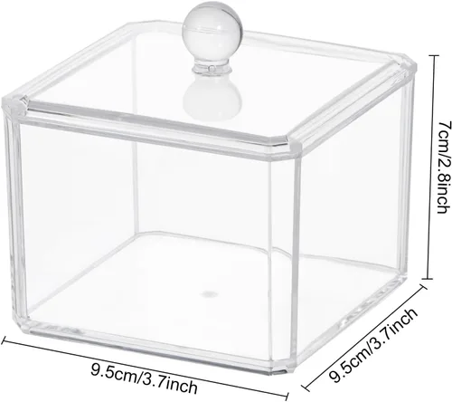 Miniatura 3 de Organizador de cajones de plástico, almacenamiento y organizador de escritorio de tocador de acrílico transparente, contenedor de almacenamiento