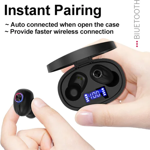 Miniatura 5 de Xmenha Auriculares inalámbricos invisibles pequeños deportivos auriculares para pequeños canales auditivos invisibles ocultos pequeños auriculares