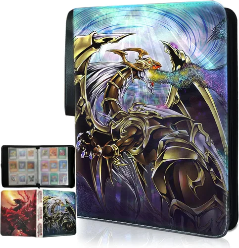 Miniatura 8 de Carpeta de cartas YGO, se adapta a 900 cartas, soporte para álbum de coleccionista de cartas, con 50 fundas extraíbles, juguetes, regalos para niños