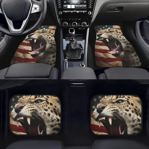 Miniatura 10 de 4 alfombrillas delanteras y traseras para automóvil, SUV, furgoneta y camión, protección de suelo para todo tipo de clima, juego de accesorios